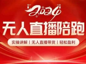 2024无人直播陪跑全套课,实操讲解,无人直播带货,轻松盈利