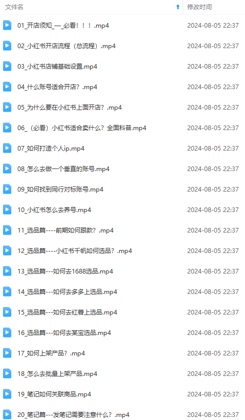 图片[2]-2024小红书电商实战课：全体系打造 全方位梳理 小红书电商逻辑体系 (42节)-云上仙人资源网