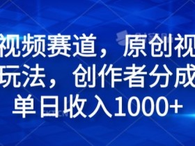 风景视频赛道，原创视频号最新玩法，创作者分成计划单日收入1k
