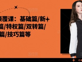 外卖认知颠覆课:基础篇/新店篇/推广篇/特权篇/双转篇/活动篇/技巧篇等