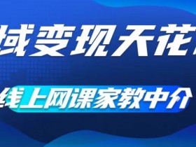 私域变现天花板,网课家教中介,只做渠道和流量,让大学生给你打工,0成本实现月入五位数【揭秘】