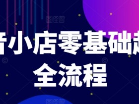 抖音小店零基础起店全流程,快速打造单品爆款技巧、商品卡引流模式与推流算法等