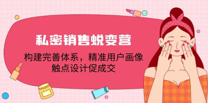 私密销售蜕变营:构建完善体系,精准用户画像,触点设计促成交
