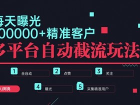 小红书抖音视频号最新截流获客系统,全自动引流精准客户【日曝光10000+】基本上适配所有行业