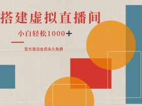 一部手机搭建绿幕虚拟直播间,小白轻松日入1k