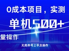 男粉引流项目,单机一天几张,无需养鸡上手及操作