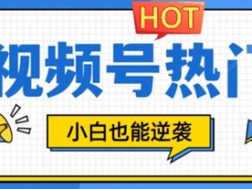 视频号分成计划热门赛道,把握流量,小白也能逆袭