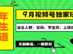 视频号最新玩法，老年养生赛道一键原创，多种变现渠道，可批量操作