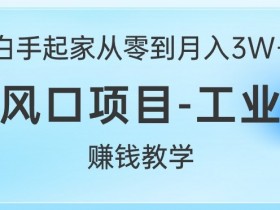 白手起家从零到月入过W+,最新风口项目-工业风扇赚钱教学