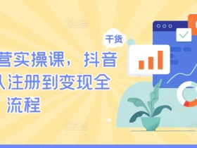 TikTok运营实操课,抖音海外版从注册到变现全流程