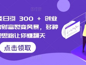闲鱼竟能日引 300 + 创业粉,开启财富裂变风暴,多种变现思路让你赚翻天