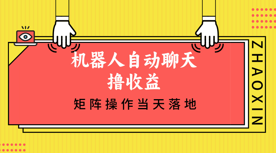 (12908期)机器人自动闲聊撸盈利,单机版日入500 引流矩阵实际操作当日落地式