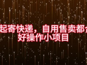 5元起寄快递，自用售卖都合适，好操作小项目