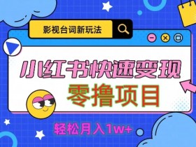 影视人物台词2.0,零撸项目拆解,轻松日入几百米