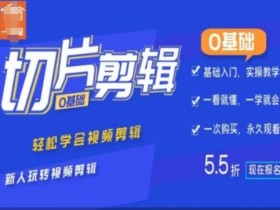 0基础IP切片剪辑,轻松学会视频剪辑,新人玩转视频剪辑