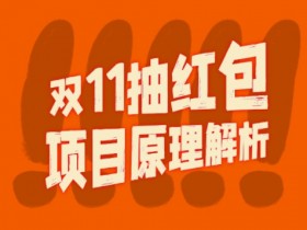双11抽红包视频裂变项目【完整制作攻略】_长期的暴利打法