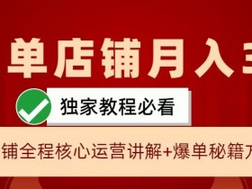 闲鱼单店铺月入3W+实操展示,爆单核心秘籍,一学就会【揭秘】