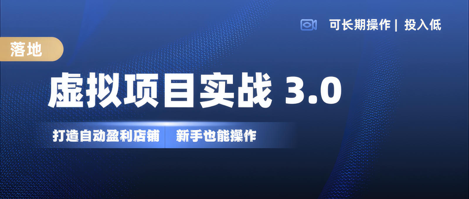 虚拟资源项目实际操作落地式 3.0,初学者快速上手,品类月入1W