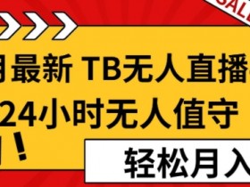 【11月最新TB-无人直播4.0】,24小时无人值守,打造日不落直播间,轻松月入过W