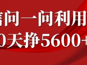 微信问一问分成，复制粘贴，单号一个月5600+