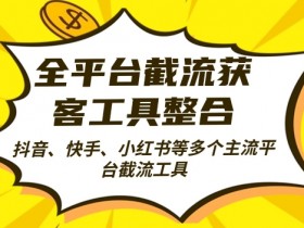 全平台截流获客工县整合全自动引流,日引2000+精准客户【揭秘】