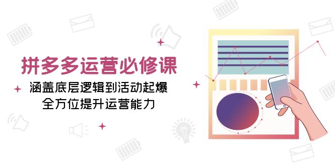 (13647期)拼多多运营必修课:涵盖底层逻辑到活动起爆,全方位提升运营能力