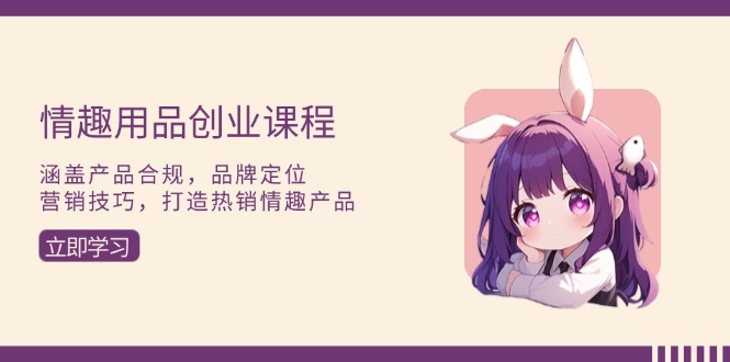 (13682期)情趣用品创业课程:涵盖产品合规,品牌定位,营销技巧,打造热销情趣产品