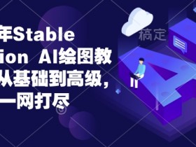 2024年Stable Diffusion Al绘图教程全集从基础到高级,AI绘图一网打尽