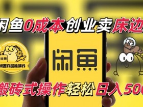 闲鱼一个被忽略的电商赛道,0成本卖床边桌,纯小白搬砖式操作轻松日入5张【揭秘】