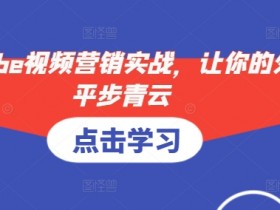 YouTube视频营销实战,让你的外贸平步青云