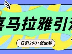 从短视频转向音频:为什么喜马拉雅成为新的创业粉引流利器?每天轻松引流200+精准创业粉