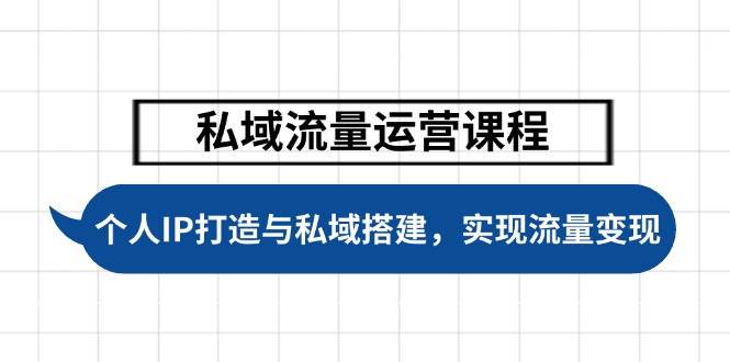 私域流量运营课程内容,本人IP塑造与公域构建,推动学生完成数据流量变现