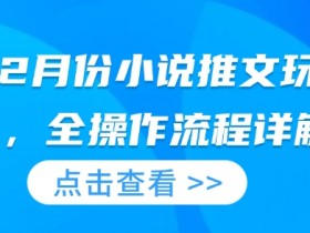 25年2月份小说推文玩法指南,全操作流程详解
