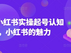 2025小红书实操起号认知课,小红书的魅力