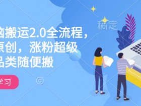 快手电脑搬运2.0全流程,轻松过原创,涨粉超级猛,全品类随便搬