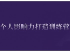 个人影响力打造训练营,掌握公域引流、私域运营、产品定位等核心技能,实现从0到1的个人IP蜕变