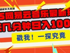 2025最新网易云音乐云梯计划,每天几分钟,单账号月入过W,可批量操作,收益翻倍【揭秘】