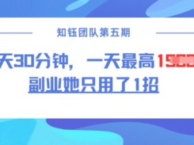 副业她只用了1招,每天30分钟,无脑二创,一天最高1.5k