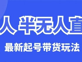 无人半无人直播最新起号带货玩法,全是干货(保姆级教程)