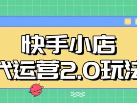 快手小店代运营2.0玩法,全自动化操作,28分成计划日入5张【揭秘】