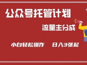 公众号分成计划,流量主分成,小白轻松日入3张【揭秘】