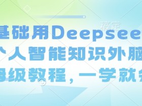 零基础用Deepseek搭建个人智能知识外脑,保姆级教程,一学就会