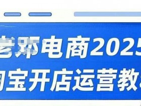 2025淘宝开店运营教程直通车,直通车,万相无界,网店注册经营推广培训视频课程