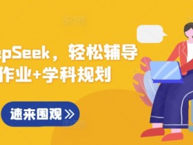 用好DeepSeek,轻松辅导孩子作业+学科规划