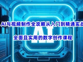 AI与视频制作全攻略从入门到精通实战,全面且实用的数字创作课程
