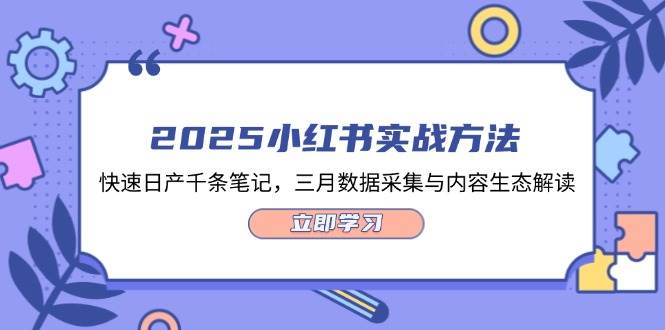 2025小红书的实战演练方式,迅速日产万条手记,三月数据收集与平台生态讲解
