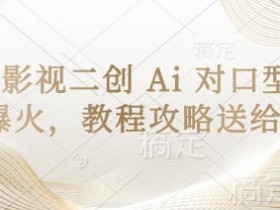经典影视二创 Ai 对口型玩法爆火,教程攻略送给你