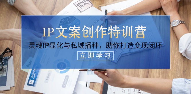（14330期）IP文案创作夏令营，生命IP证悟与公域栽种，帮助你打造出转现闭环控制（14堂课）