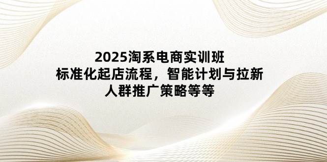 2025淘宝电子商务实培训班:规范化出单步骤,智能化计划和引流,群体营销推广策略等