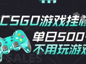 25年CSGO游戏搬砖,全自动挂G,不需要玩游戏,手机操作日入3张(不是汇率搬砖)【揭秘】
